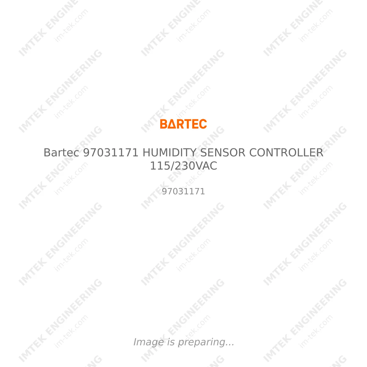 Bartec Bartec 97031171 HUMIDITY SENSOR CONTROLLER 115/230VAC - 97031171