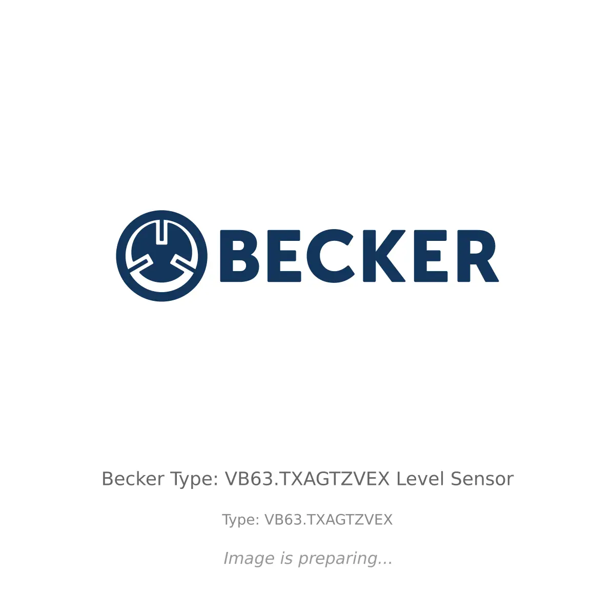 Becker Becker Type: VB63.TXAGTZVEX Level Sensor - Type: VB63.TXAGTZVEX