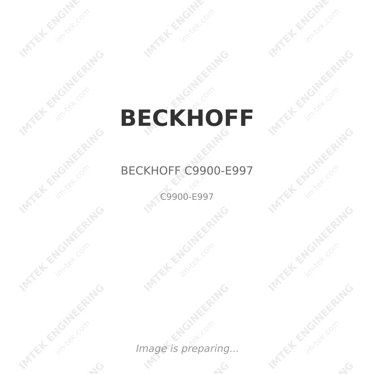 BECKHOFF - BECKHOFF C9900-E997 BECKHOFF BECKHOFF C9900-E997 - C9900-E997