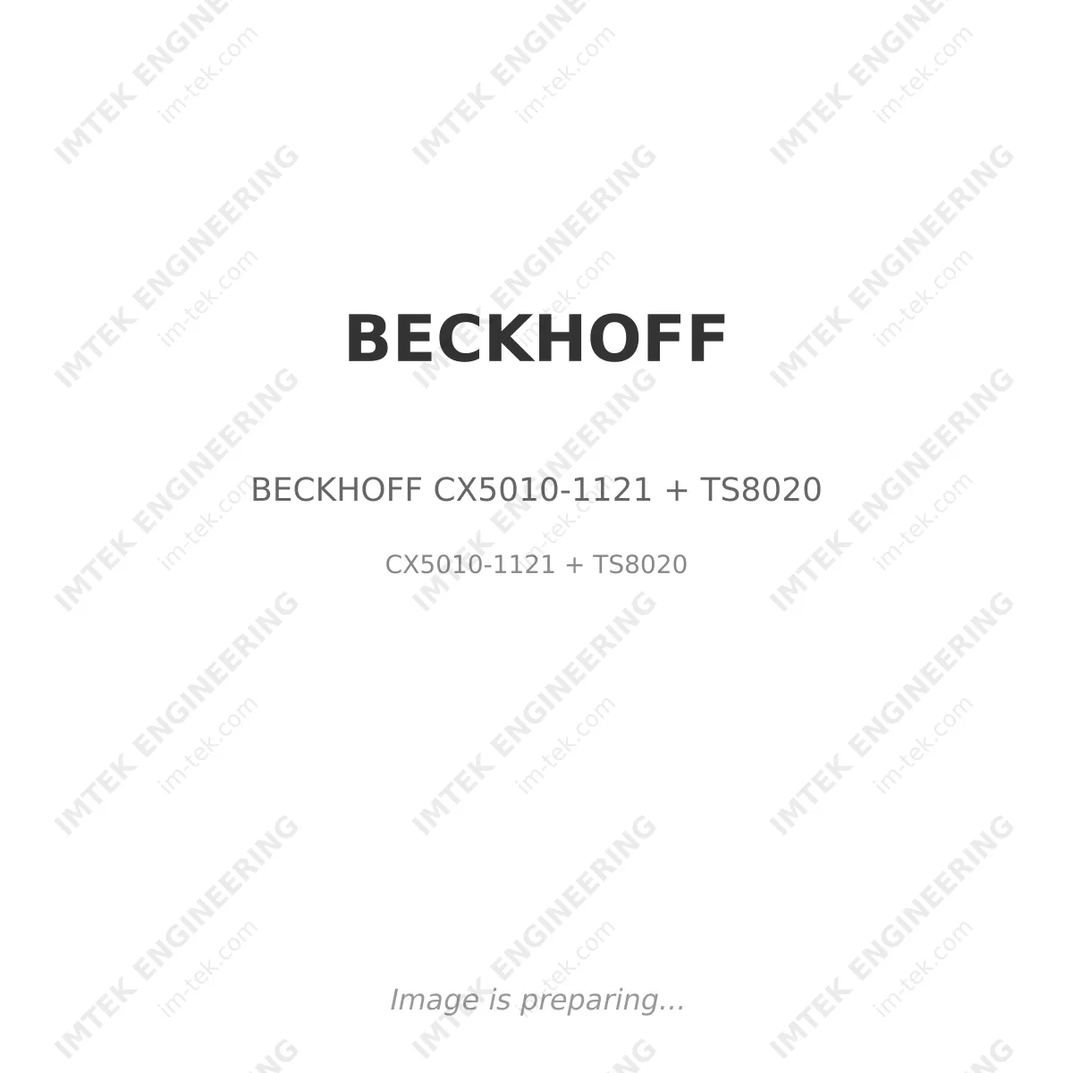 BECKHOFF BECKHOFF CX5010-1121 + TS8020 - CX5010-1121 + TS8020