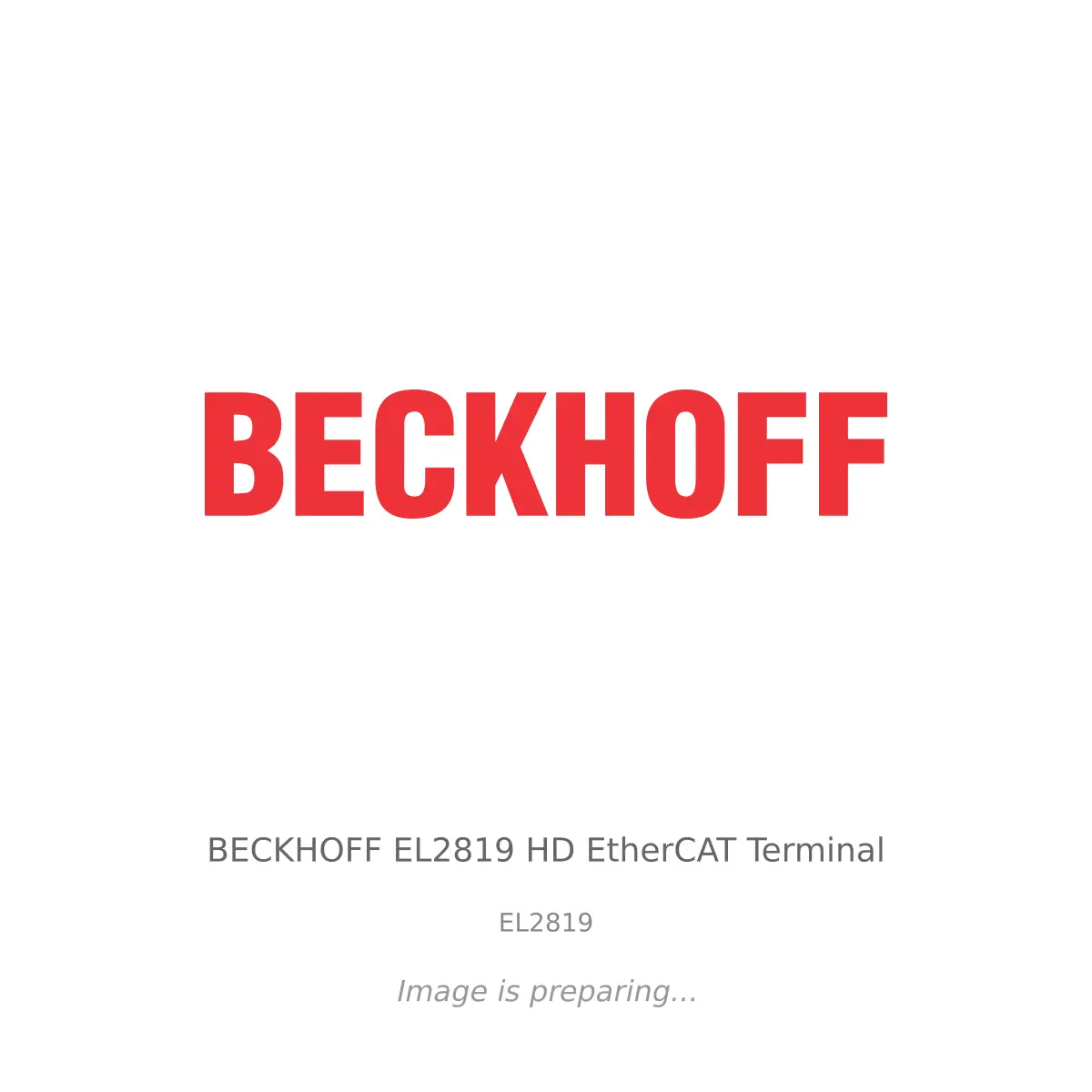 BECKHOFF BECKHOFF EL2819 HD EtherCAT Terminal
