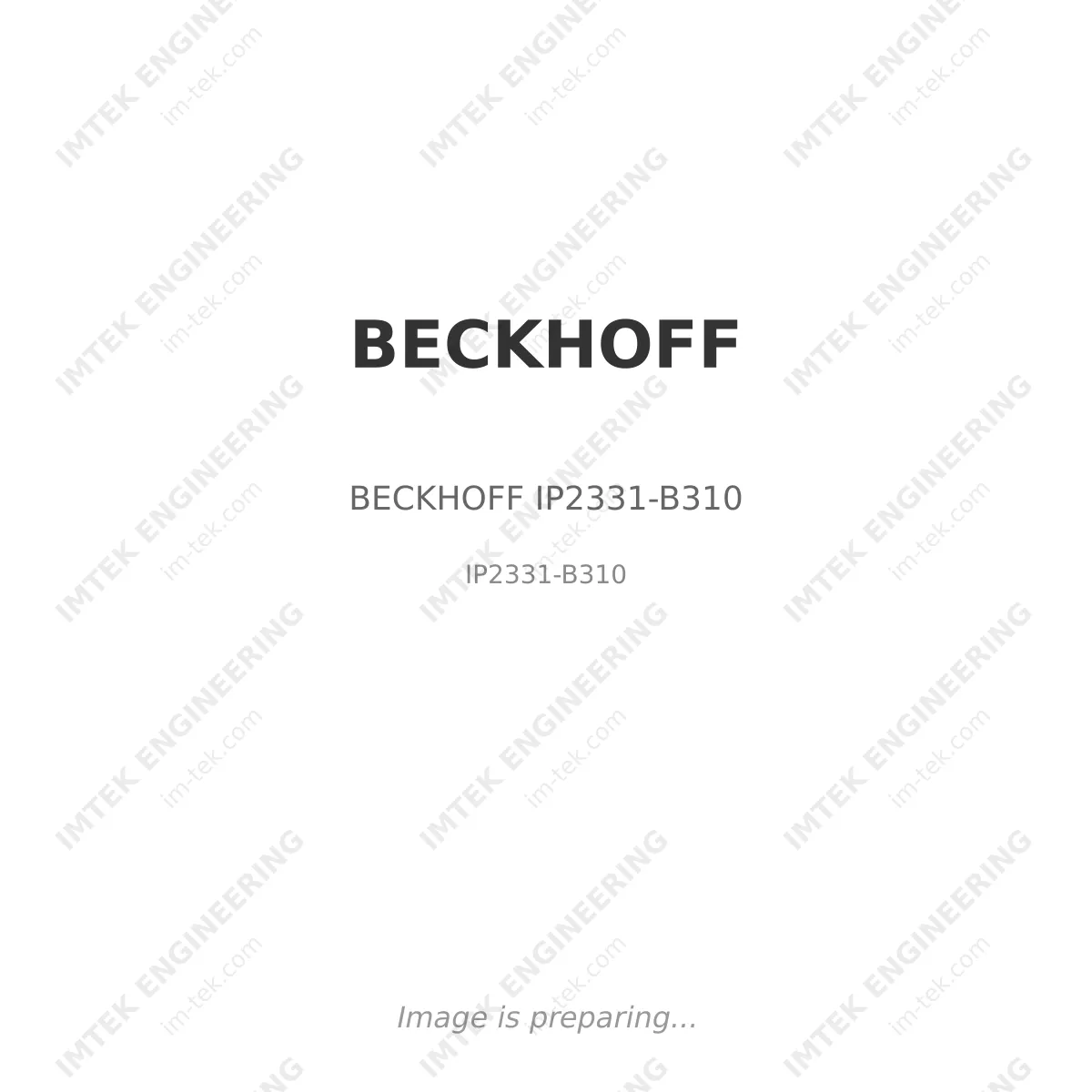 BECKHOFF BECKHOFF IP2331-B310 - IP2331-B310