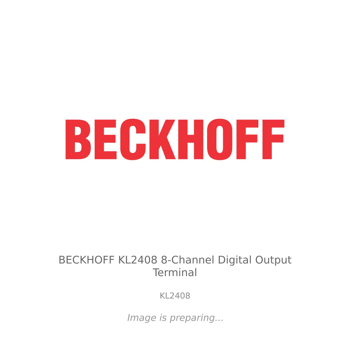 BECKHOFF - BECKHOFF KL2408 8-Channel Digital Output Terminal BECKHOFF BECKHOFF KL2408 8-Channel Digital Output Terminal - KL2408
