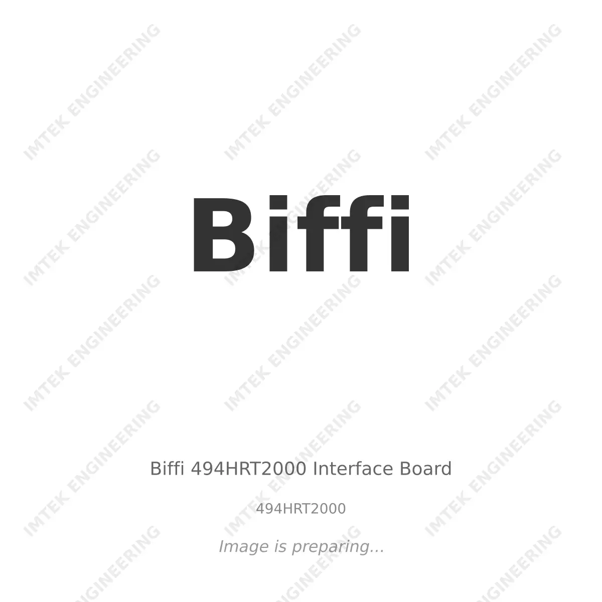 Biffi Biffi 494HRT2000 Interface Board - 494HRT2000