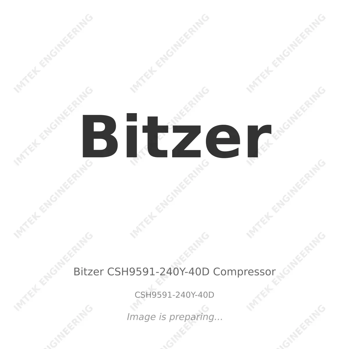 Bitzer Bitzer CSH9591-240Y-40D Compressor - CSH9591-240Y-40D