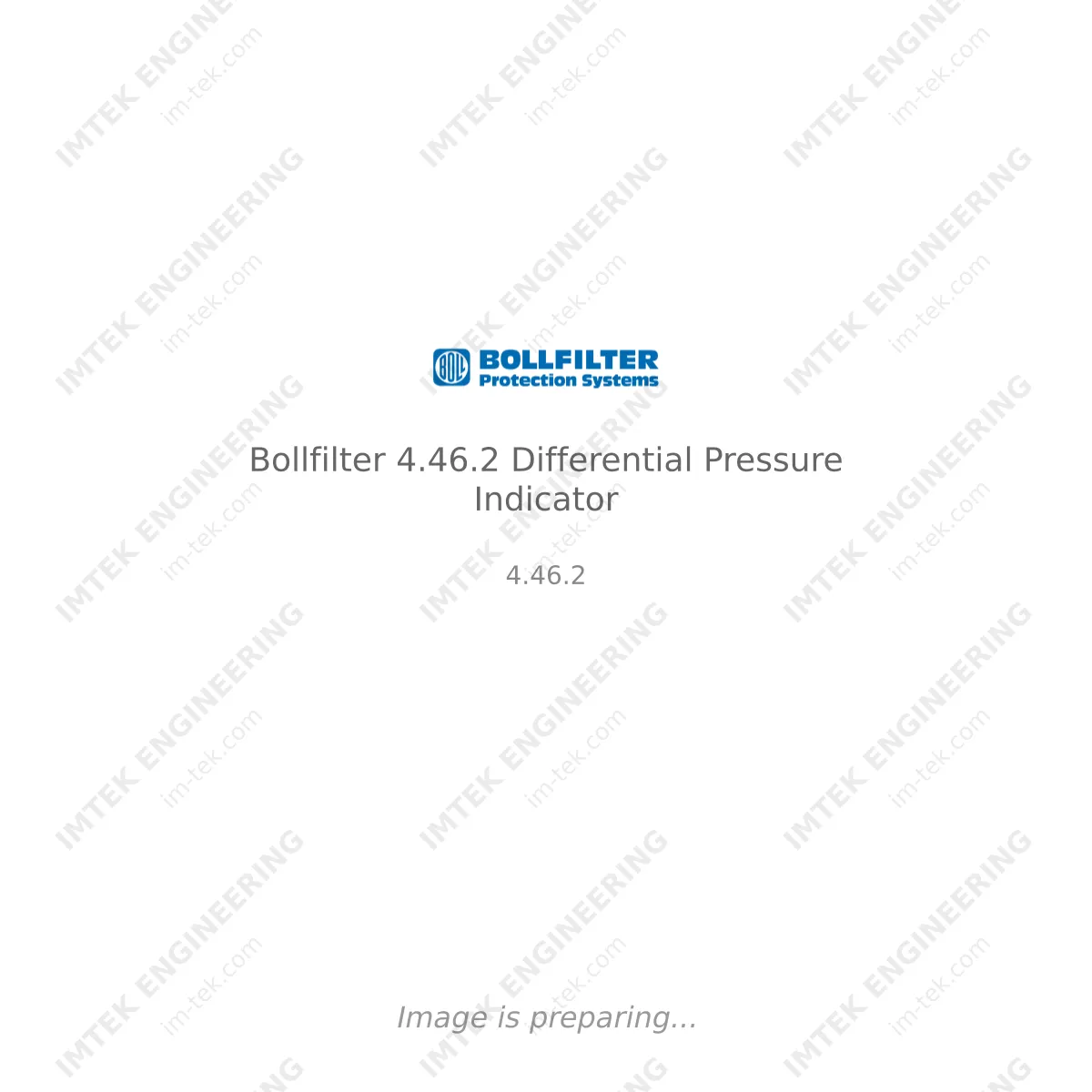 Bollfilter Bollfilter 4.46.2 Differential Pressure Indicator - 4.46.2