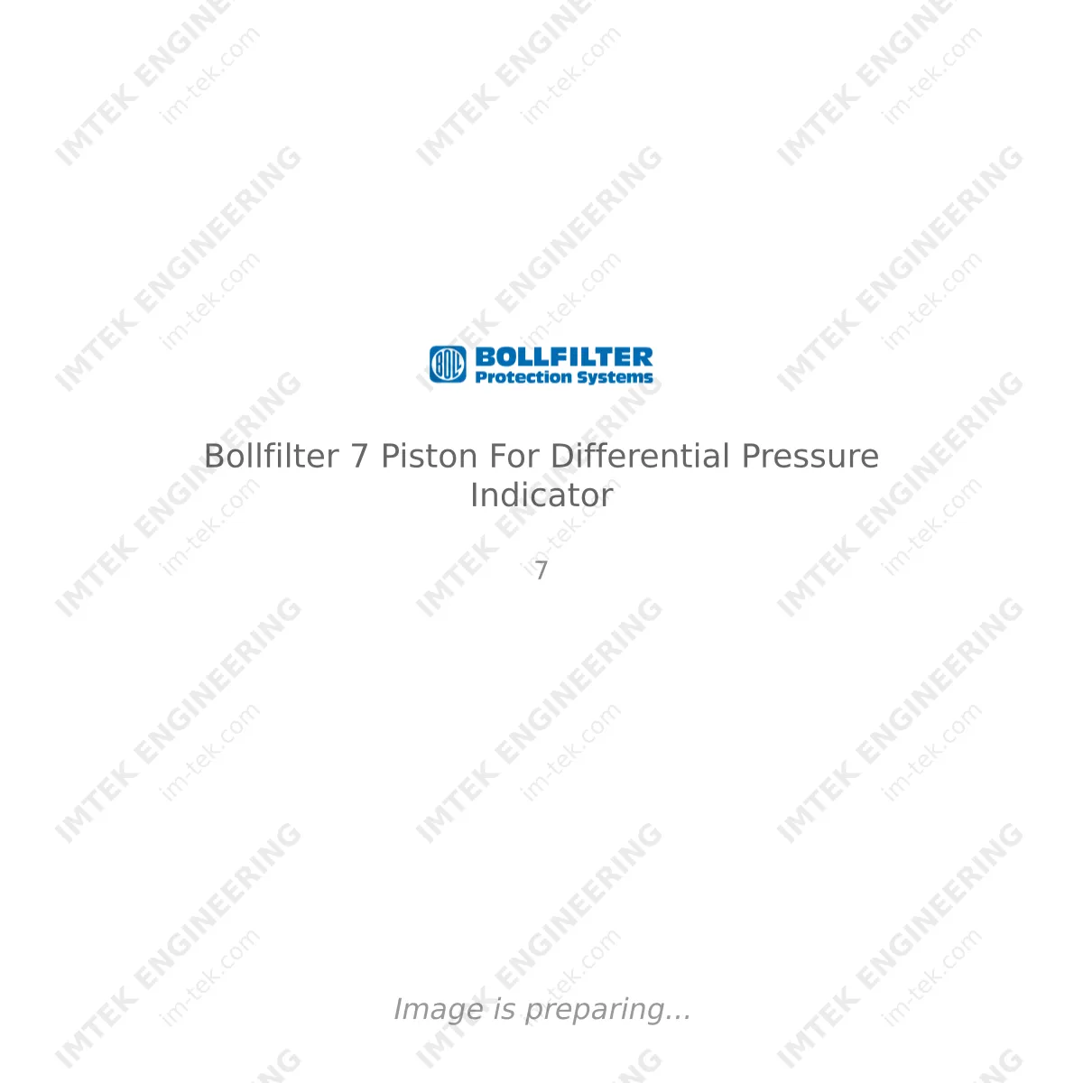 Bollfilter Bollfilter 7 Piston For Differential Pressure Indicator - 7