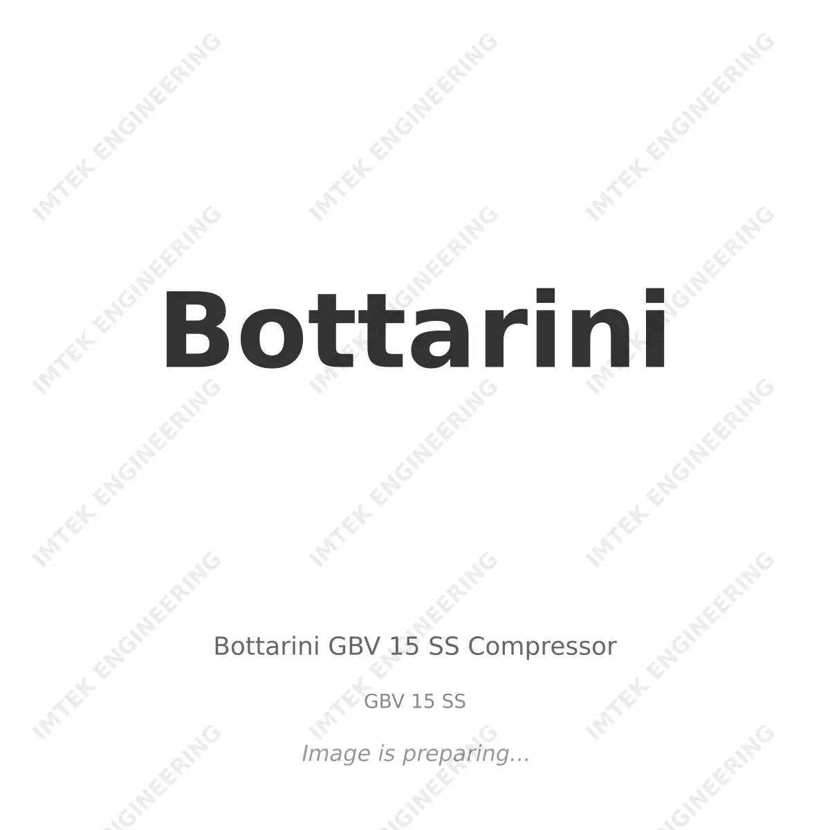 Bottarini Bottarini GBV 15 SS Compressor - GBV 15 SS
