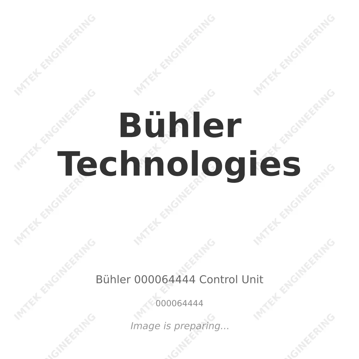 Bühler Technologies Buhler 000064444 Control Unit - 000064444