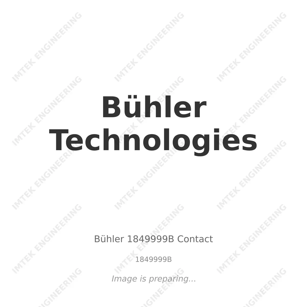Bühler Technologies Buhler 1849999B Contact - 1849999B