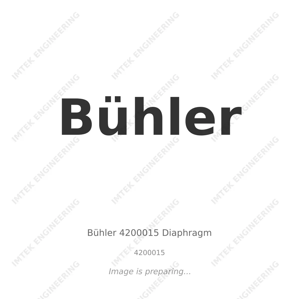 Bühler - Buhler 4200015 Diaphragm Bühler Buhler 4200015 Diaphragm - 4200015