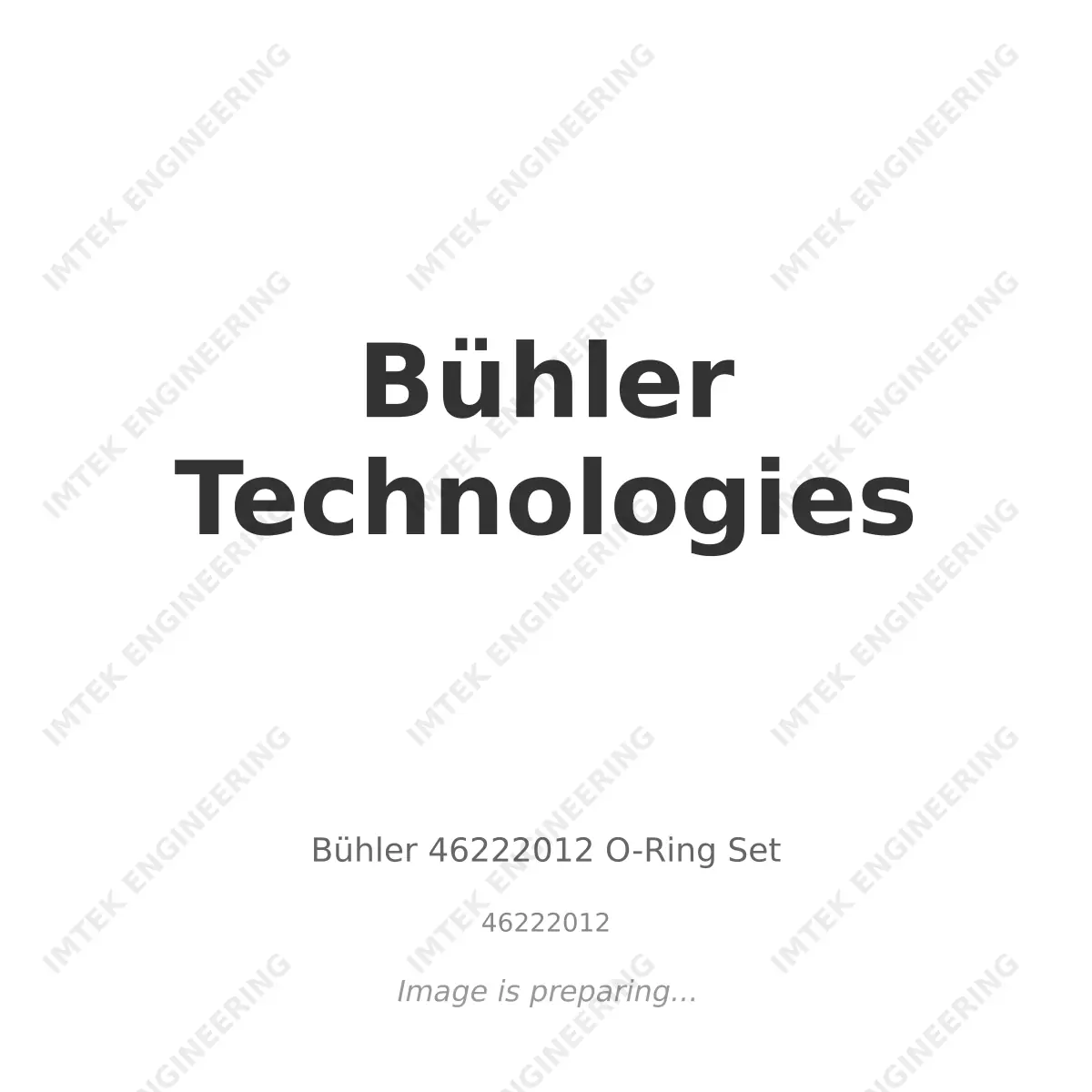 Bühler Technologies Buhler 46222012 O-Ring Set - 46222012