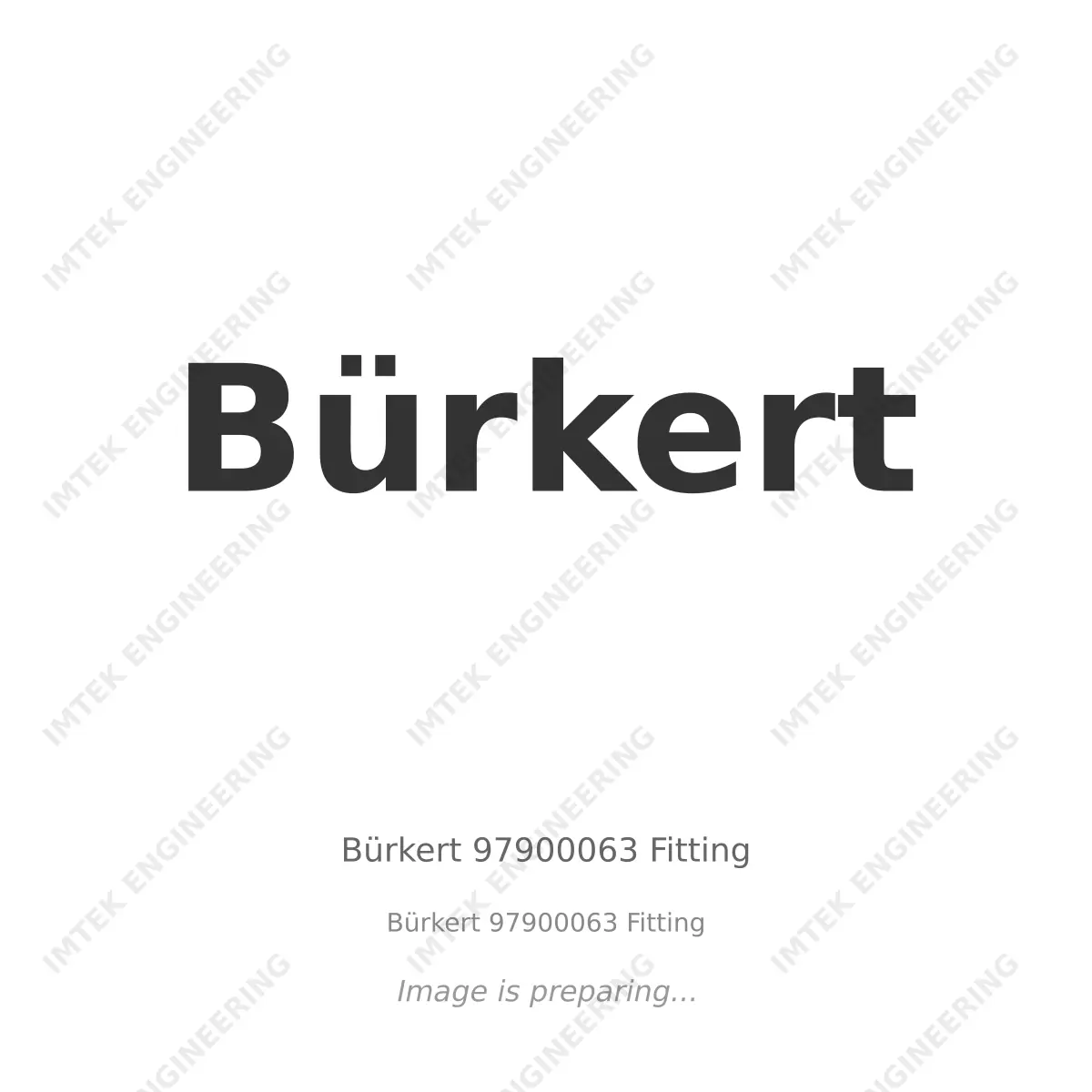 Bürkert Burkert 97900063 Fitting - Burkert 97900063 Fitting