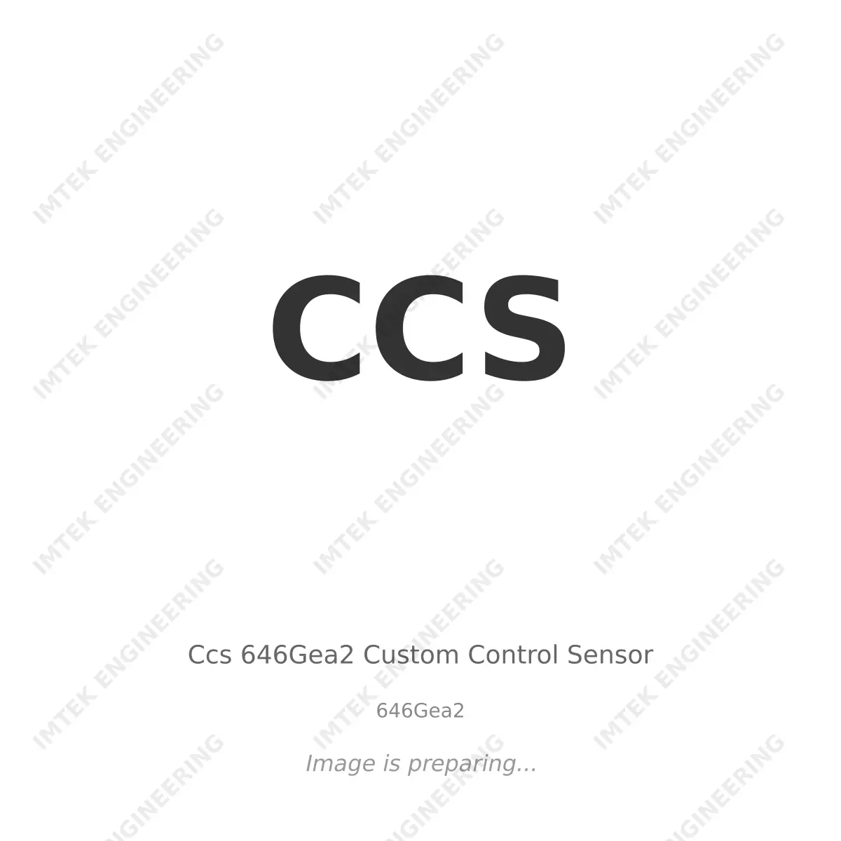 CCS Ccs 646Gea2 Custom Control Sensor - 646Gea2