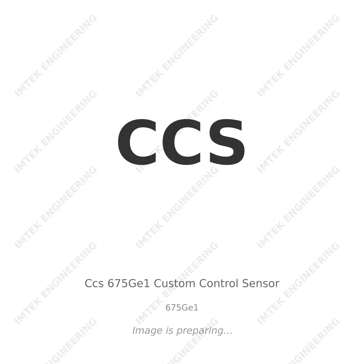 CCS Ccs 675Ge1 Custom Control Sensor - 675Ge1