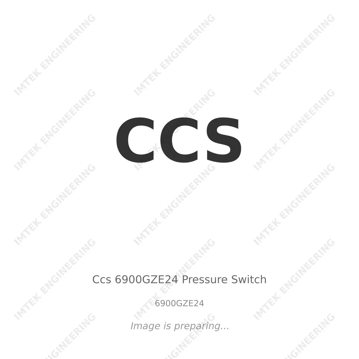 CCS Ccs 6900GZE24 Pressure Switch - 6900GZE24