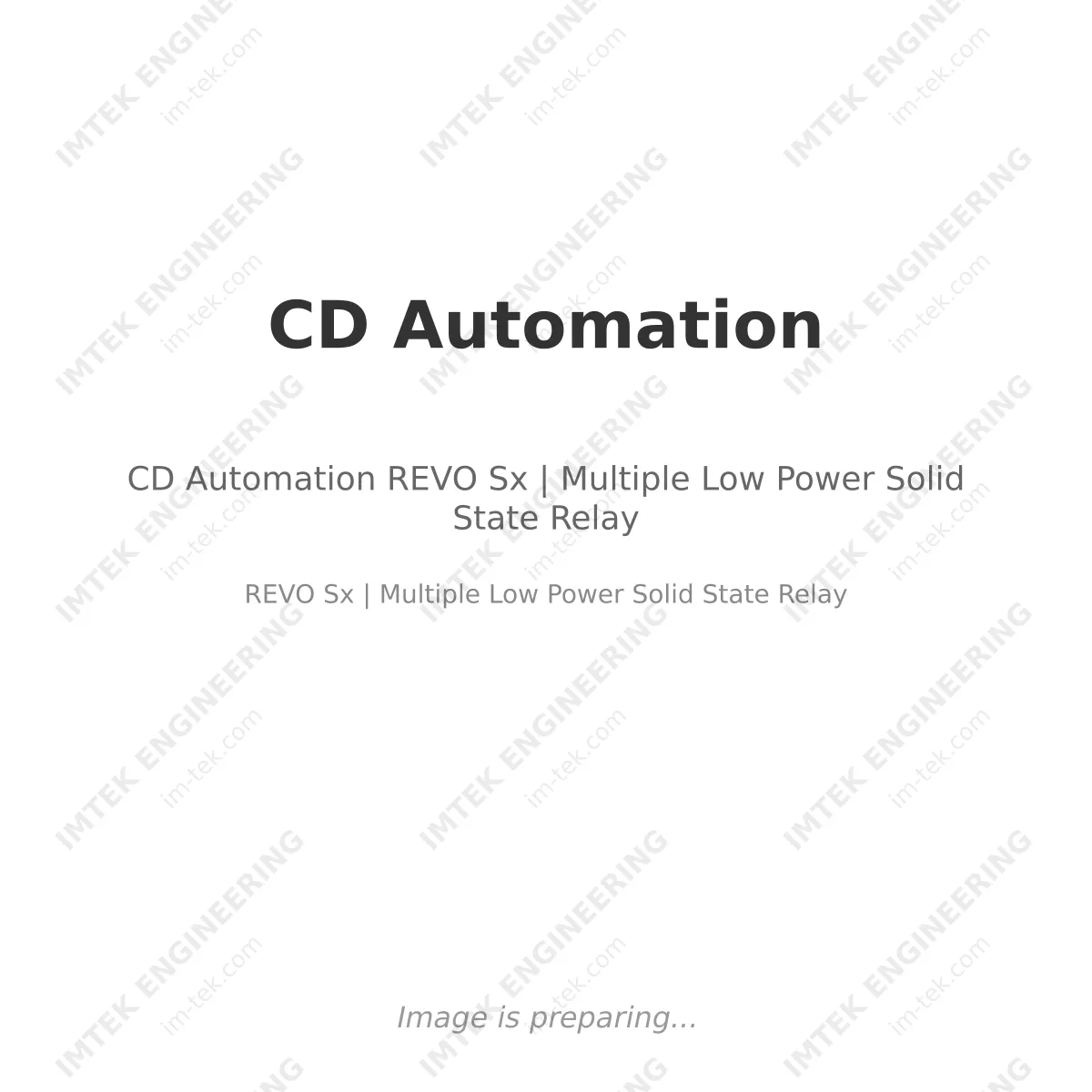 CD Automation CD Automation REVO Sx | Multiple Low Power Solid State Relay - REVO Sx | Multiple Low Power Solid State Relay