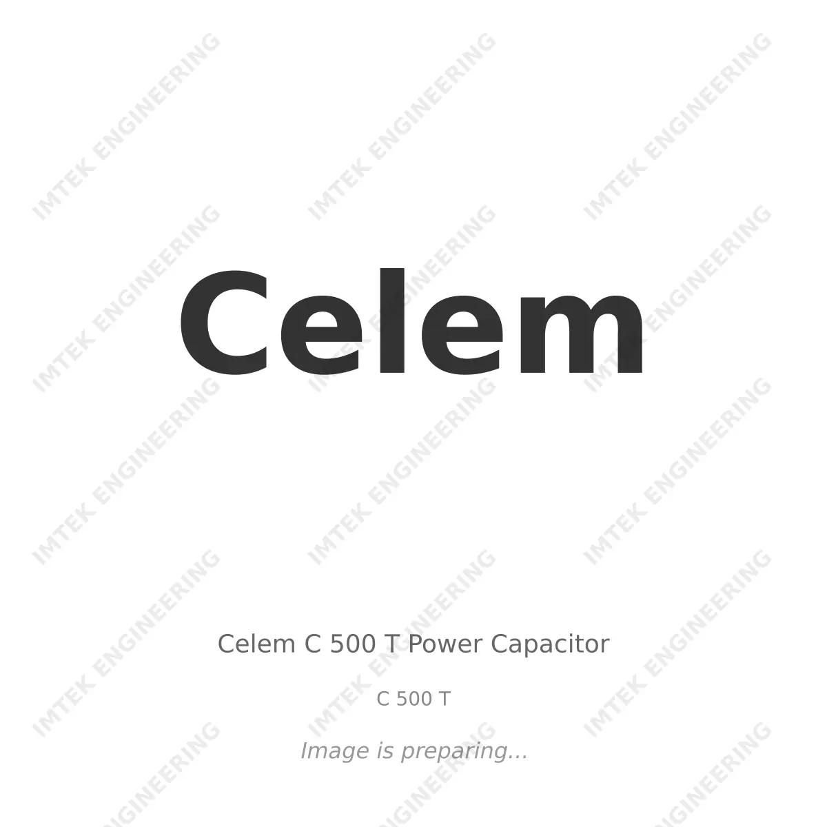Celem Celem C 500 T Power Capacitor - C 500 T