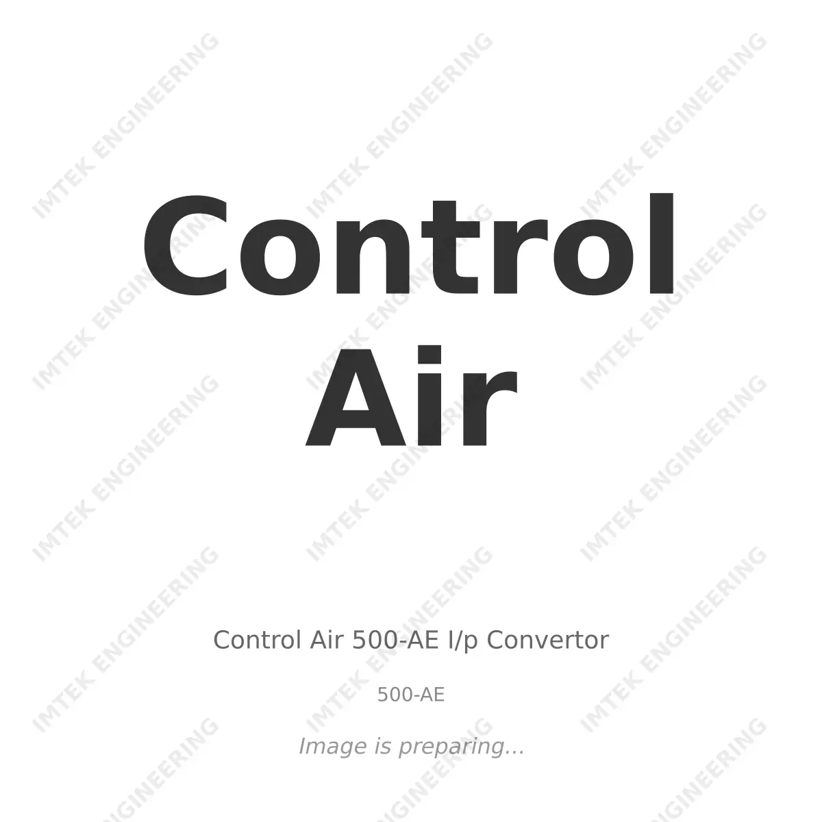 Control Air Control Air 500-AE I/p Convertor - 500-AE