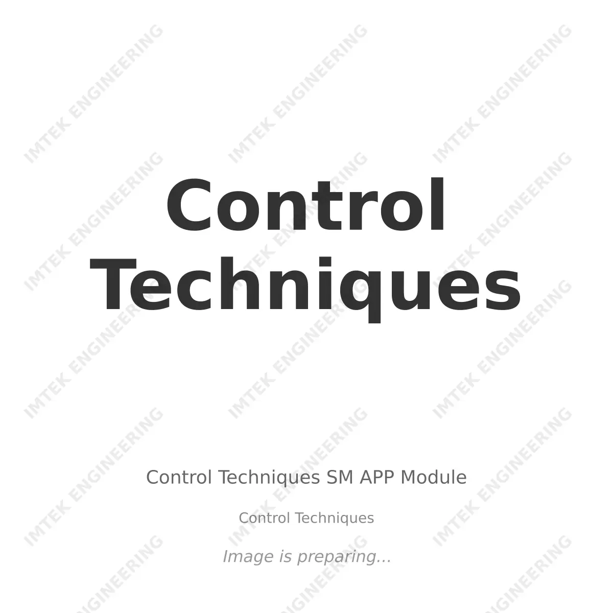 Control Techniques - Control Techniques SM APP Module Control Techniques Control Techniques SM APP Module - Control Techniques