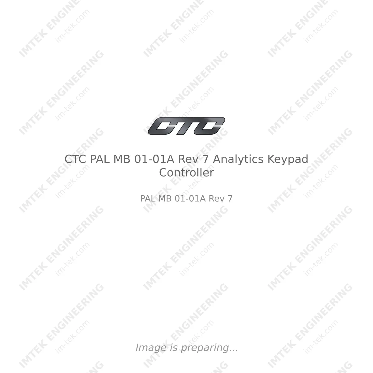 CTC CTC PAL MB 01-01A Rev 7 Analytics Keypad Controller - PAL MB 01-01A Rev 7