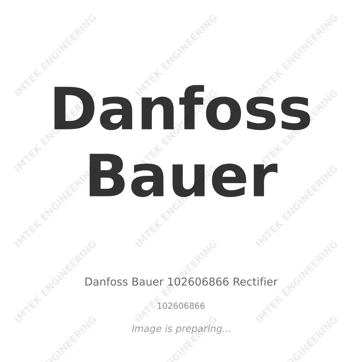 Danfoss Bauer Danfoss Bauer 102606866 Rectifier - 102606866