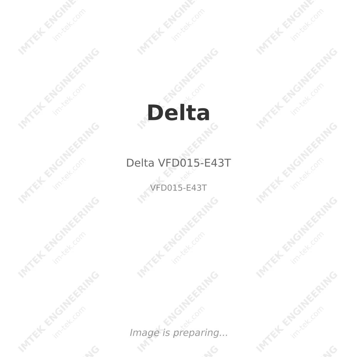 Delta Delta VFD015-E43T - VFD015-E43T
