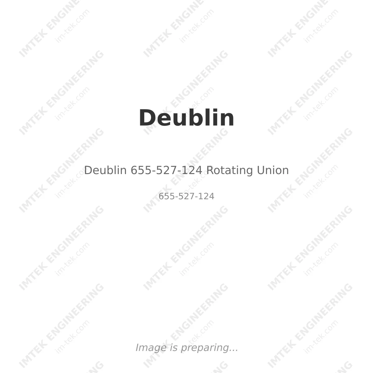 Deublin Deublin 655-527-124 Rotating Union - 655-527-124