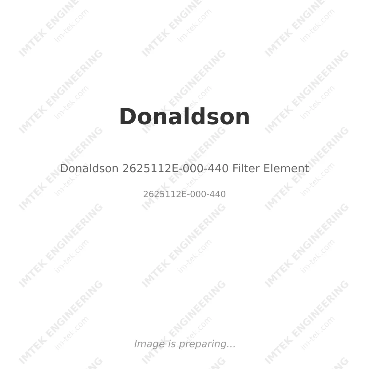 Donaldson Donaldson 2625112E-000-440 Filter Element - 2625112E-000-440