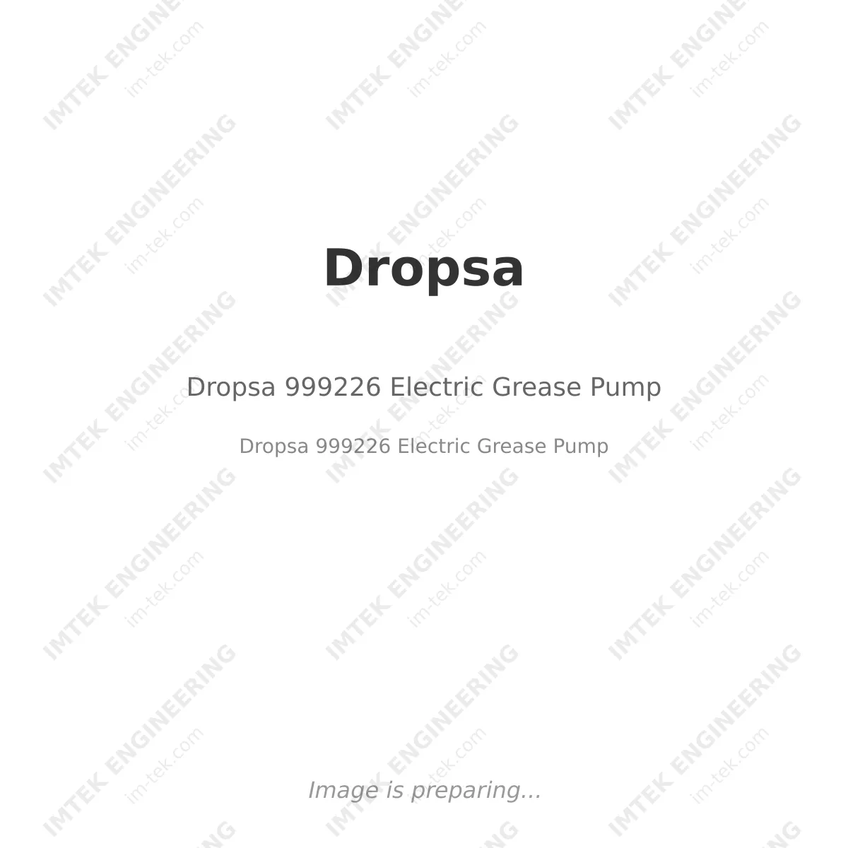 Dropsa Dropsa 999226 Electric Grease Pump - Dropsa 999226 Electric Grease Pump