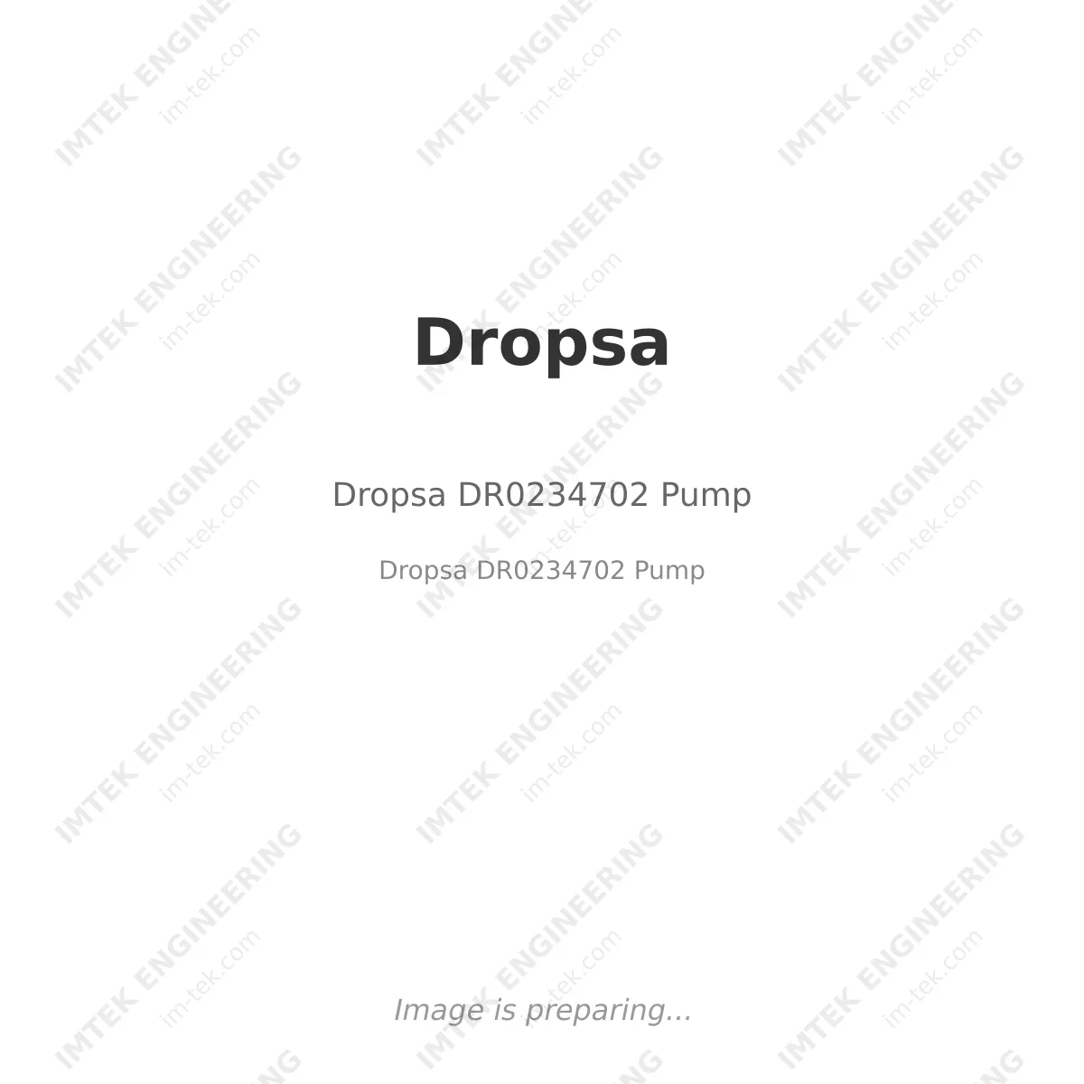 Dropsa Dropsa DR0234702 Pump - Dropsa DR0234702  Pump