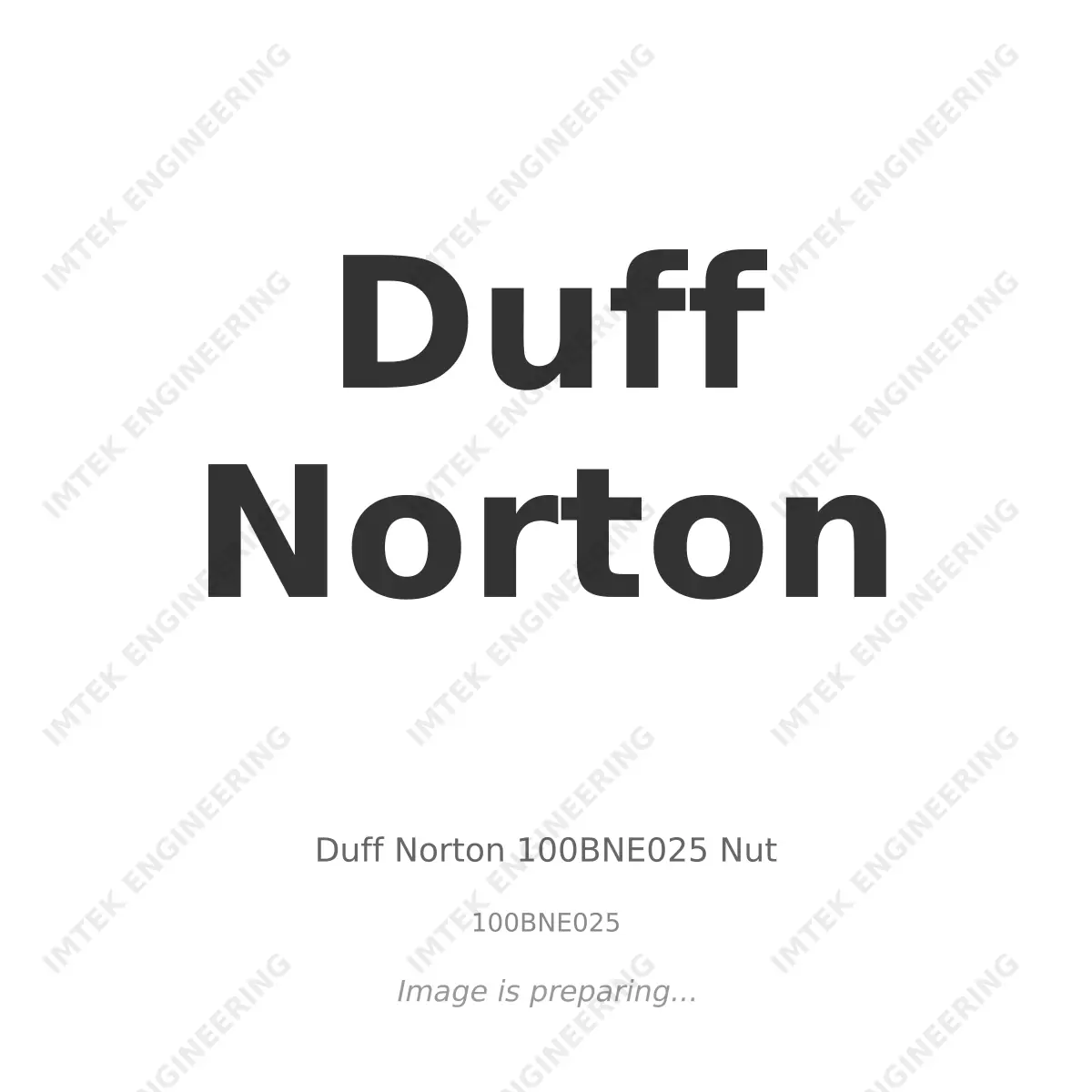 Duff Norton Duff Norton 100BNE025 Nut - 100BNE025