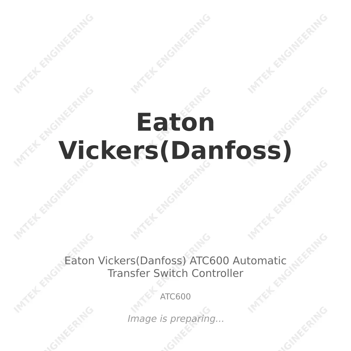 Eaton Vickers(Danfoss) Eaton Vickers(Danfoss) ATC600 Automatic Transfer Switch Controller - ATC600