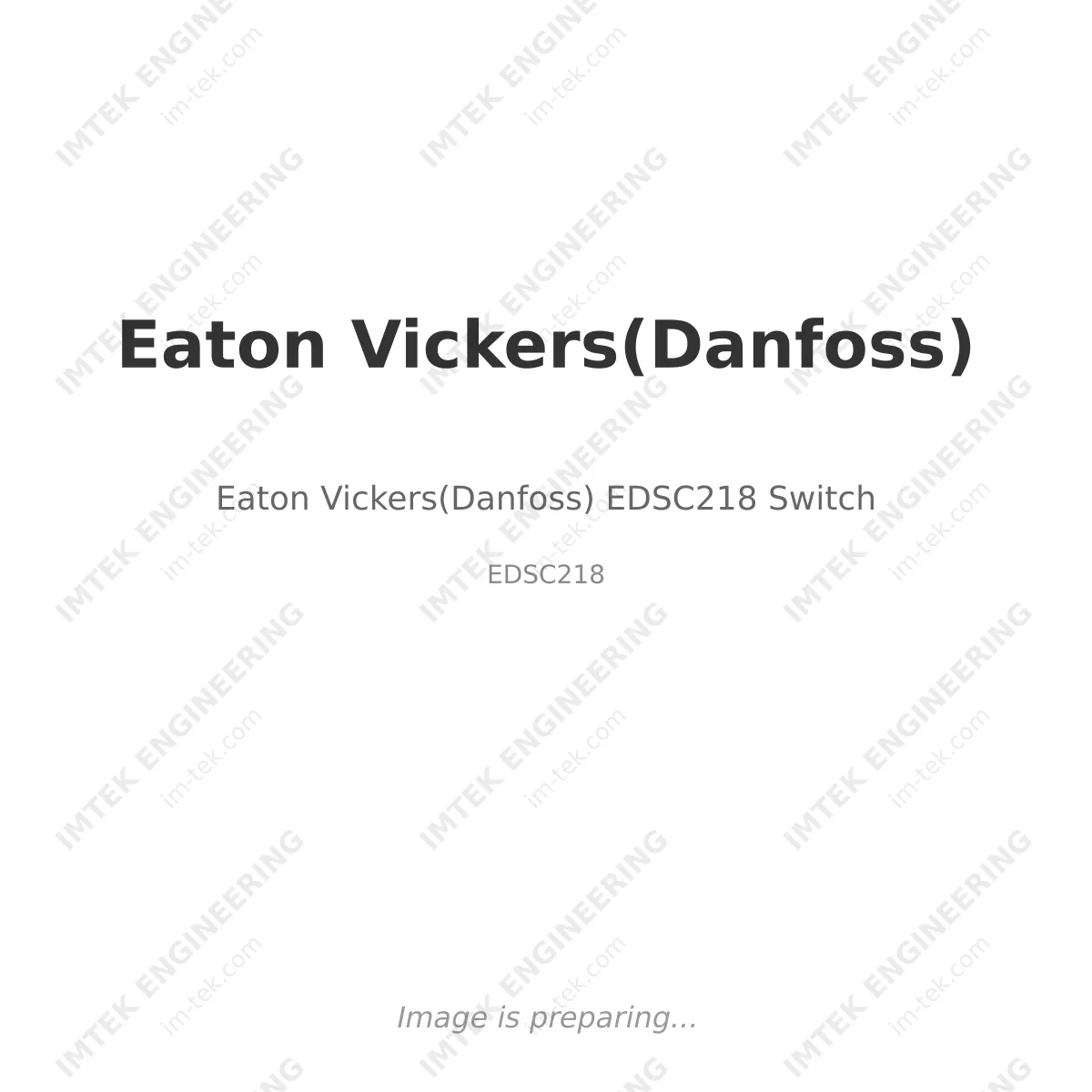 Eaton Vickers(Danfoss) Eaton Vickers(Danfoss) EDSC218 Switch - EDSC218