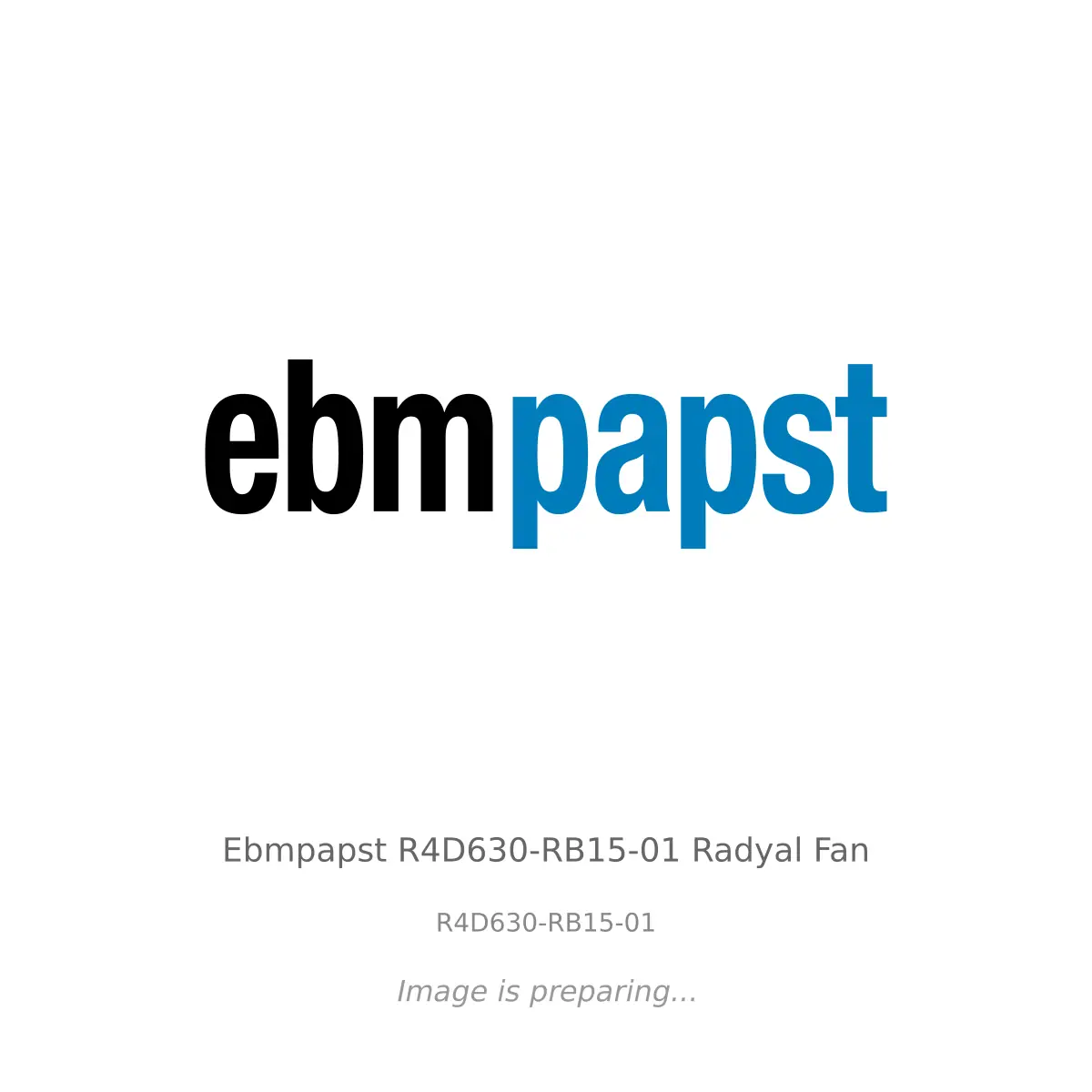 Ebmpapst Ebmpapst R4D630-RB15-01 Radyal Fan - R4D630-RB15-01