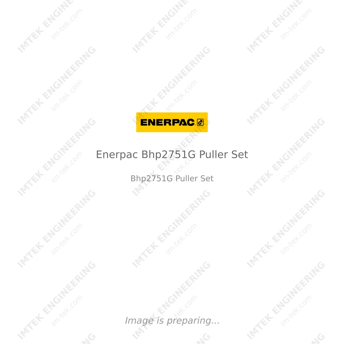Enerpac Enerpac Bhp2751G Puller Set - Bhp2751G Puller Set