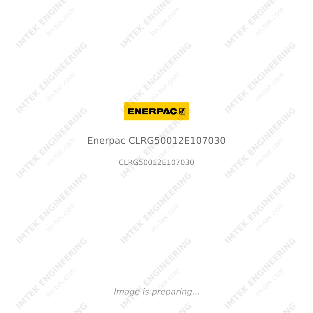 Enerpac - Enerpac CLRG50012E107030 Enerpac Enerpac CLRG50012E107030 - CLRG50012E107030