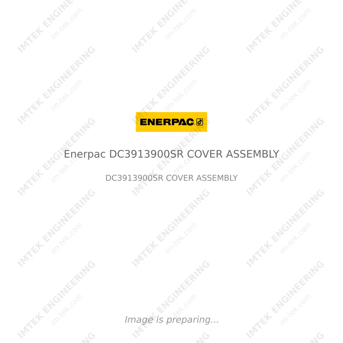 Enerpac Enerpac DC3913900SR COVER ASSEMBLY - DC3913900SR COVER ASSEMBLY