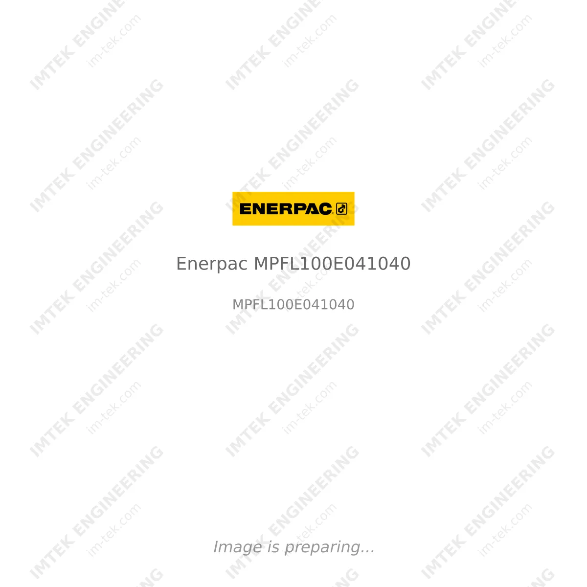 Enerpac Enerpac MPFL100E041040 - MPFL100E041040