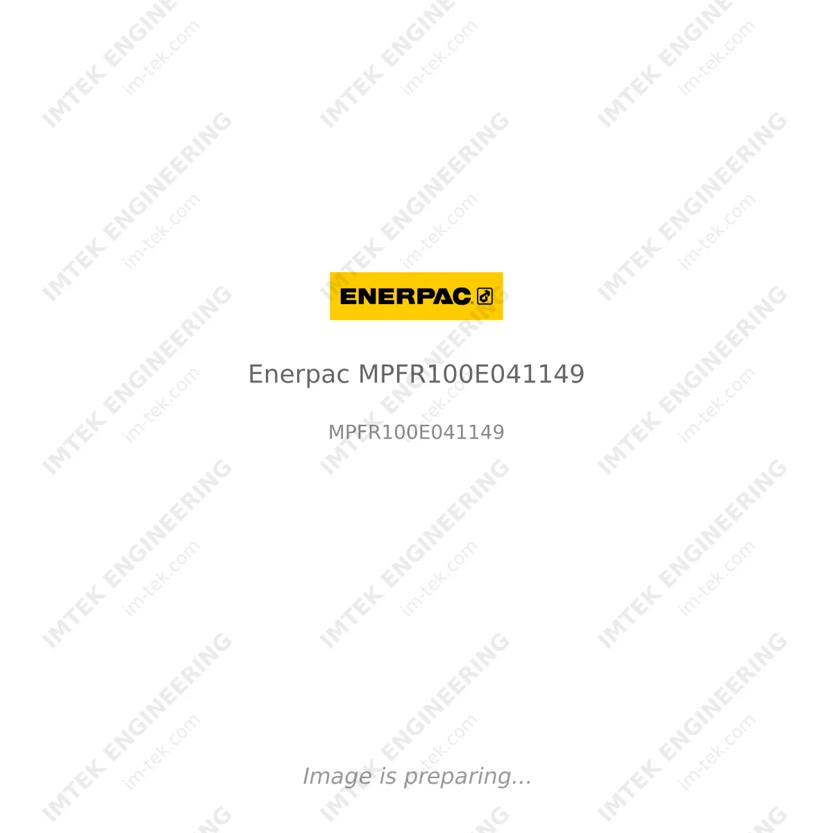 Enerpac Enerpac MPFR100E041149 - MPFR100E041149