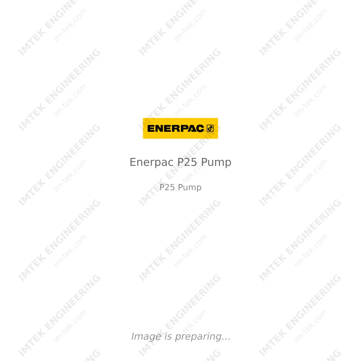 Enerpac Enerpac P25 Pump - P25 Pump
