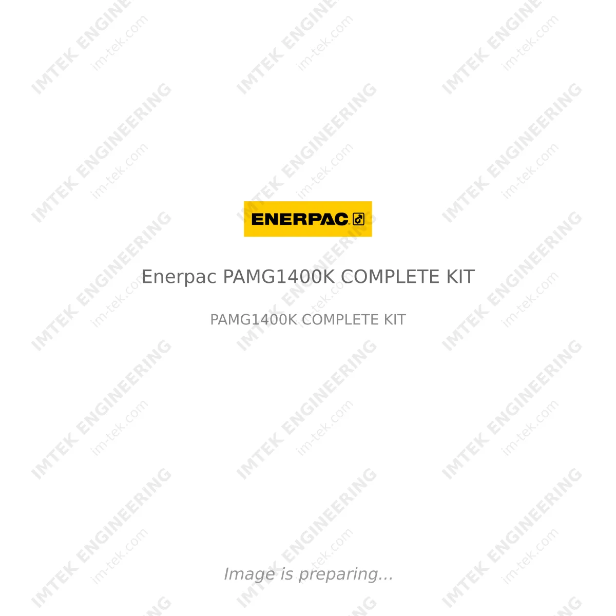 Enerpac Enerpac PAMG1400K COMPLETE KIT - PAMG1400K COMPLETE KIT