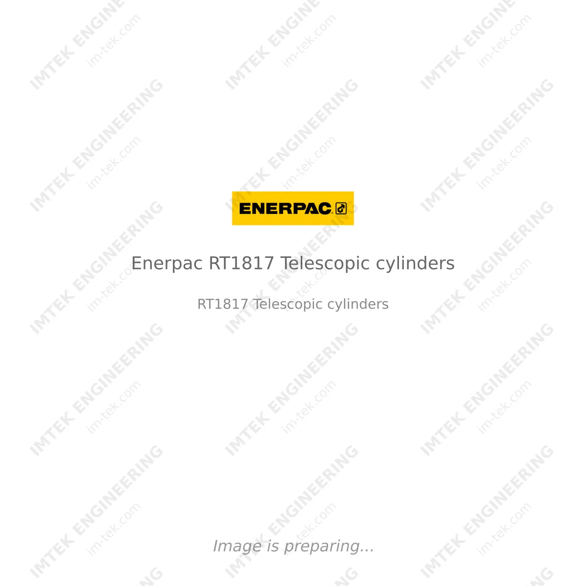 Enerpac Enerpac RT1817 Telescopic cylinders - RT1817 Telescopic cylinders
