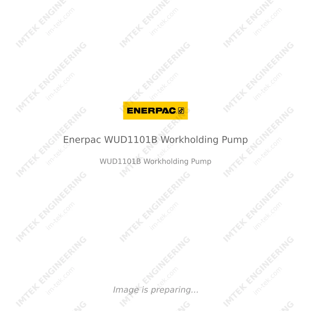 Enerpac Enerpac WUD1101B Workholding Pump - WUD1101B Workholding Pump