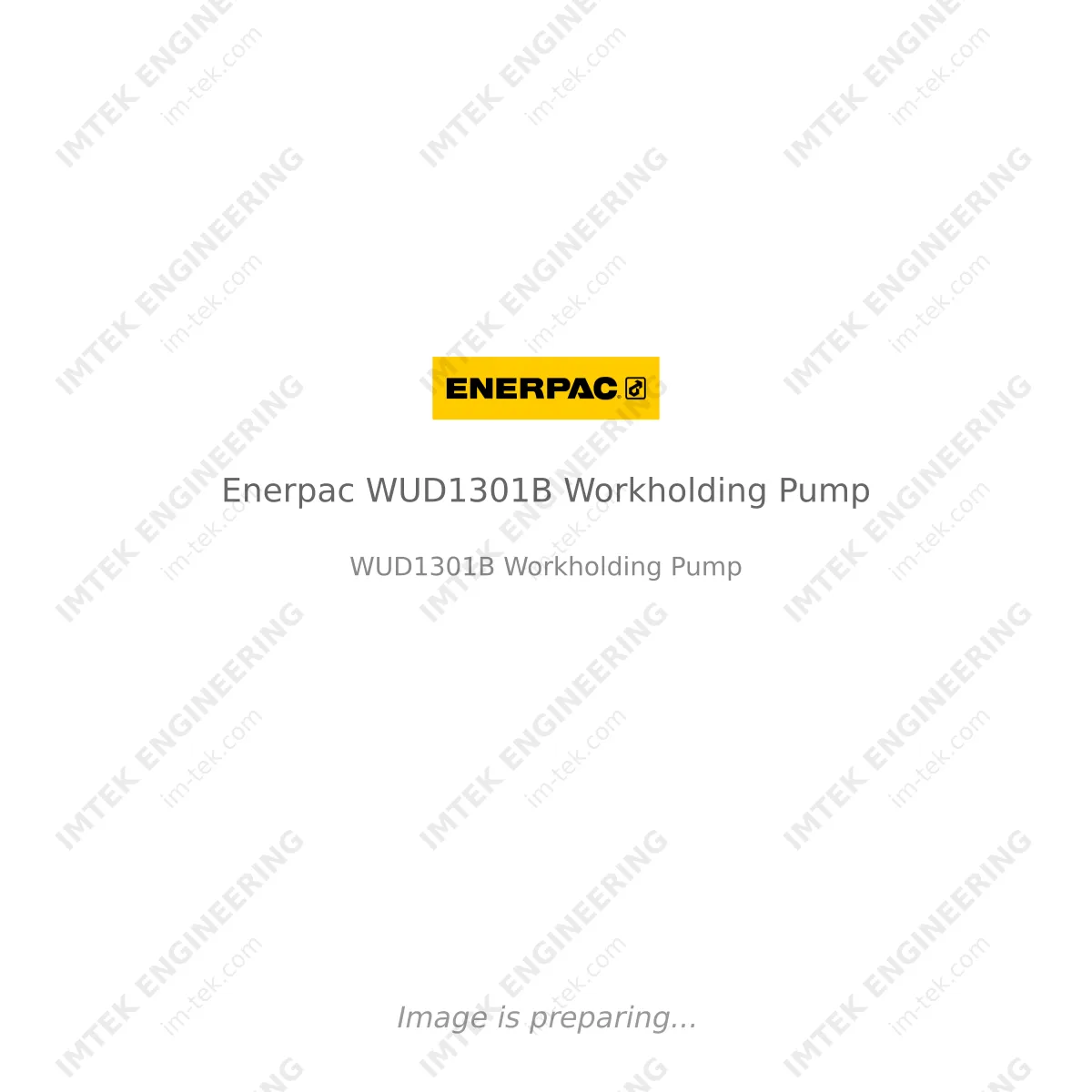 Enerpac Enerpac WUD1301B Workholding Pump - WUD1301B Workholding Pump