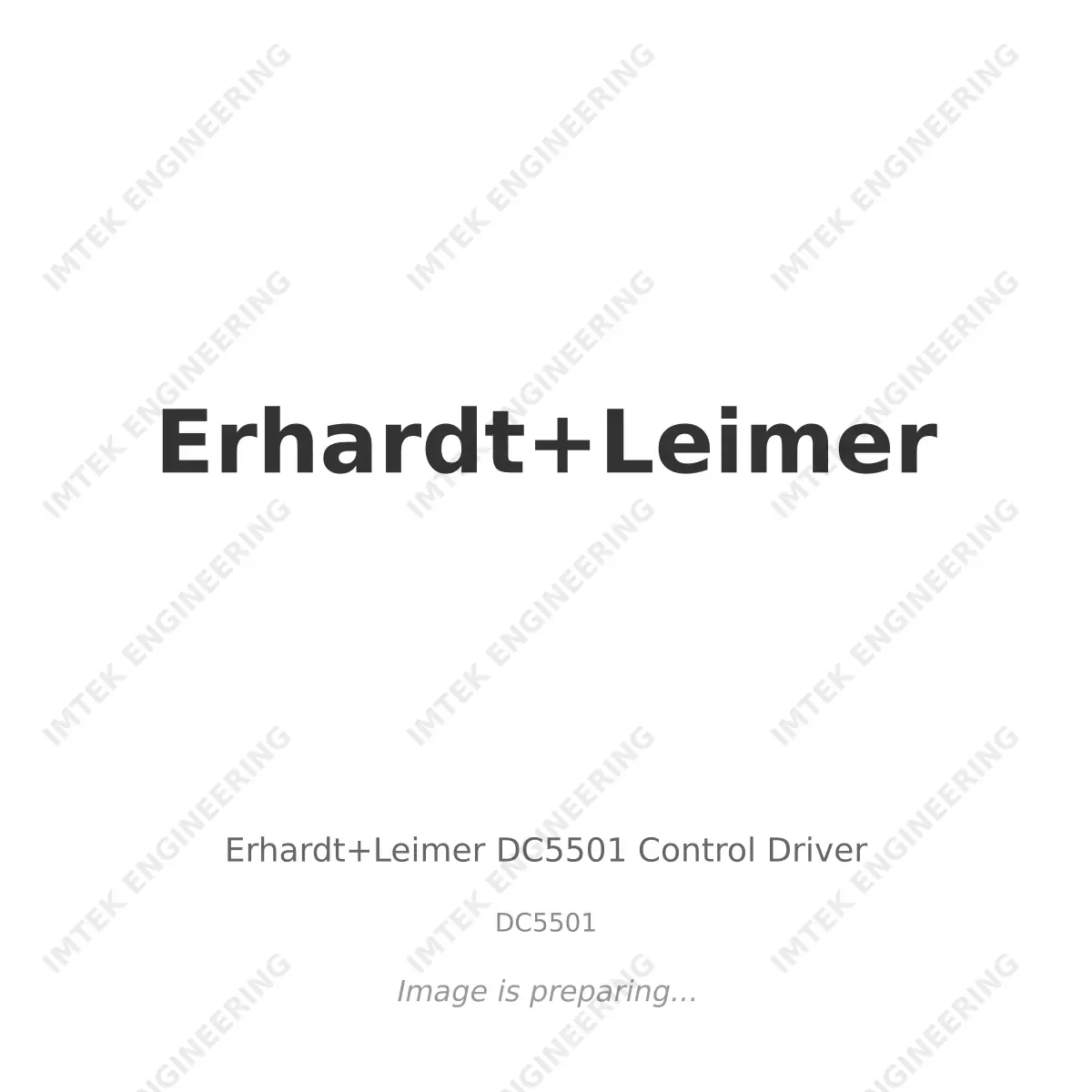 Erhardt+Leimer Erhardt+Leimer DC5501 Control Driver - DC5501