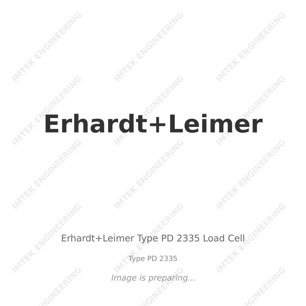 Erhardt+Leimer Erhardt+Leimer Type PD 2335 Load Cell - Type PD 2335