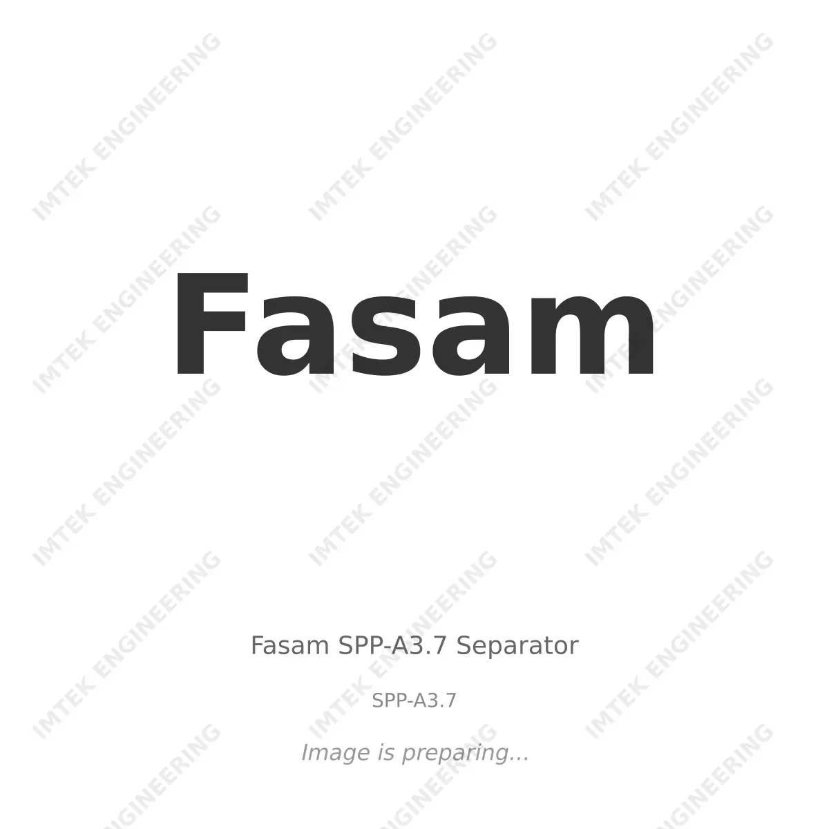 Fasam Fasam SPP-A3.7 Separator - SPP-A3.7