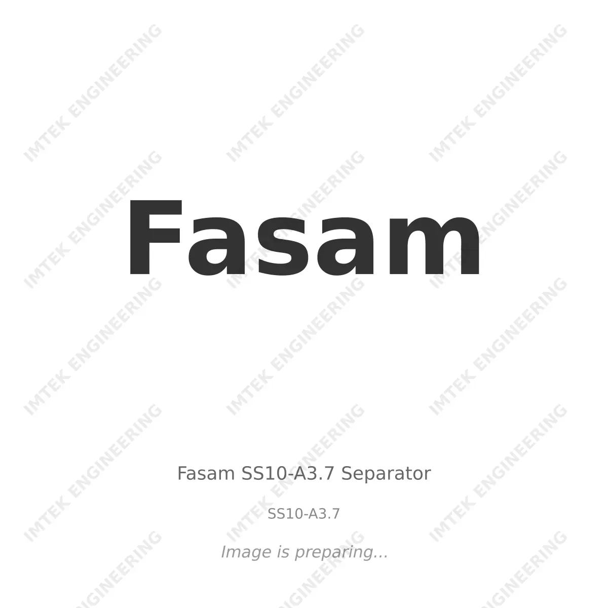 Fasam Fasam SS10-A3.7 Separator - SS10-A3.7
