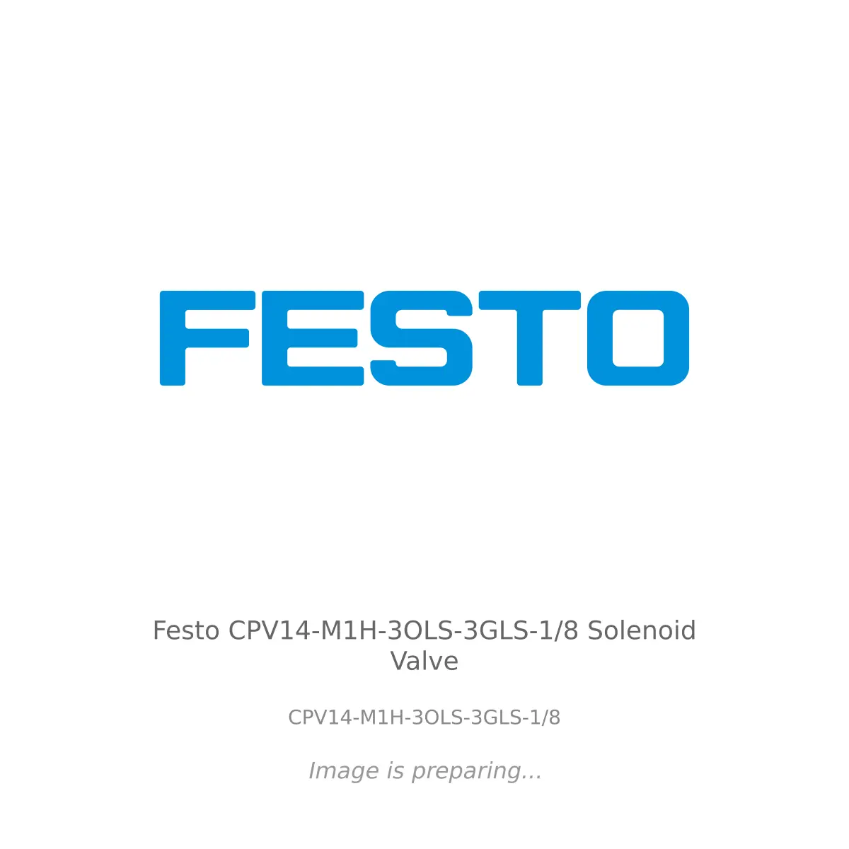 Festo Festo CPV14-M1H-3OLS-3GLS-1/8 Solenoid Valve - CPV14-M1H-3OLS-3GLS-1/8